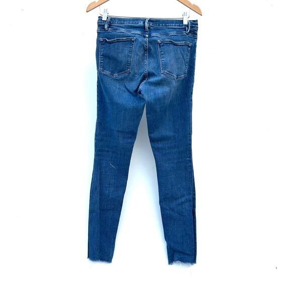 Frame Le High Skinny Ankle Jeans Medium Wash Bradfield Blue Size 29 - Picture 3 of 11